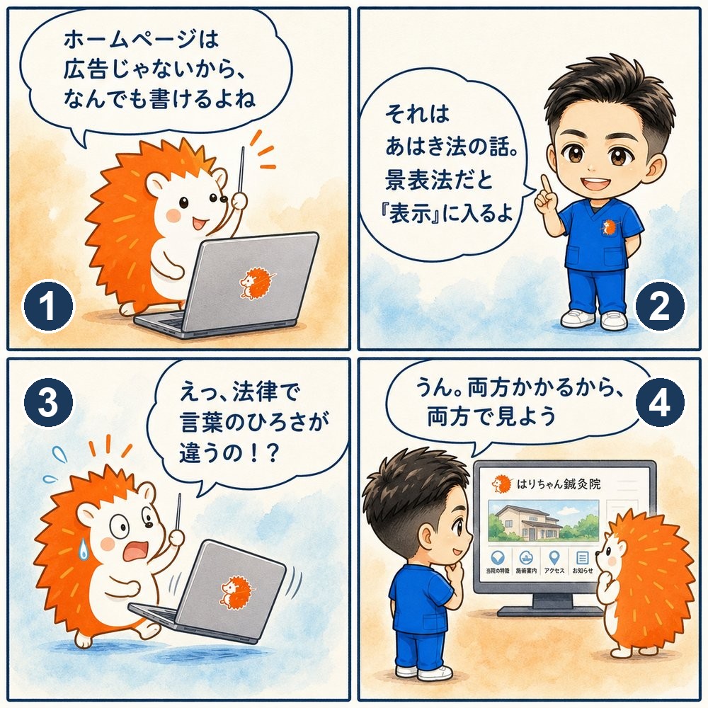 総論｜HPは広告じゃないから大丈夫、ではない