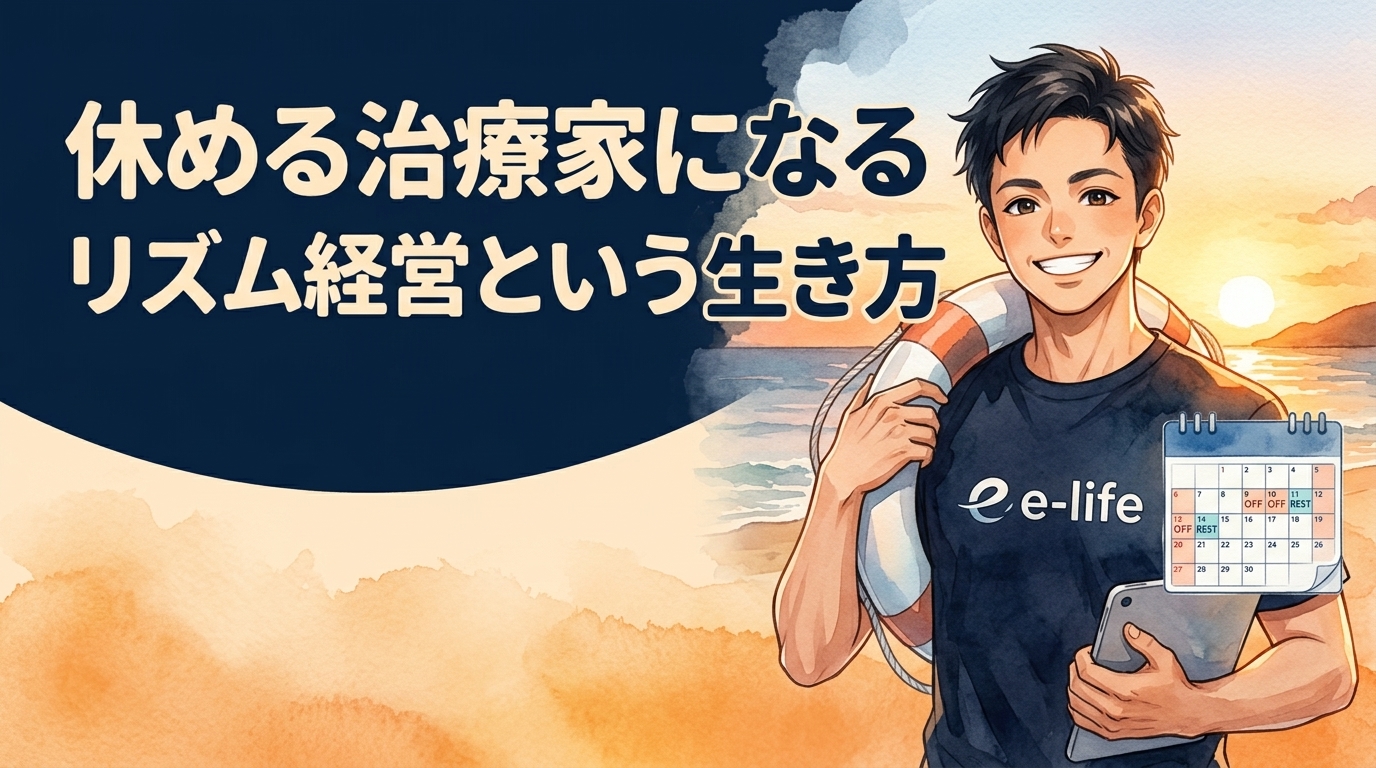 休める治療家になる｜リズム経営という生き方