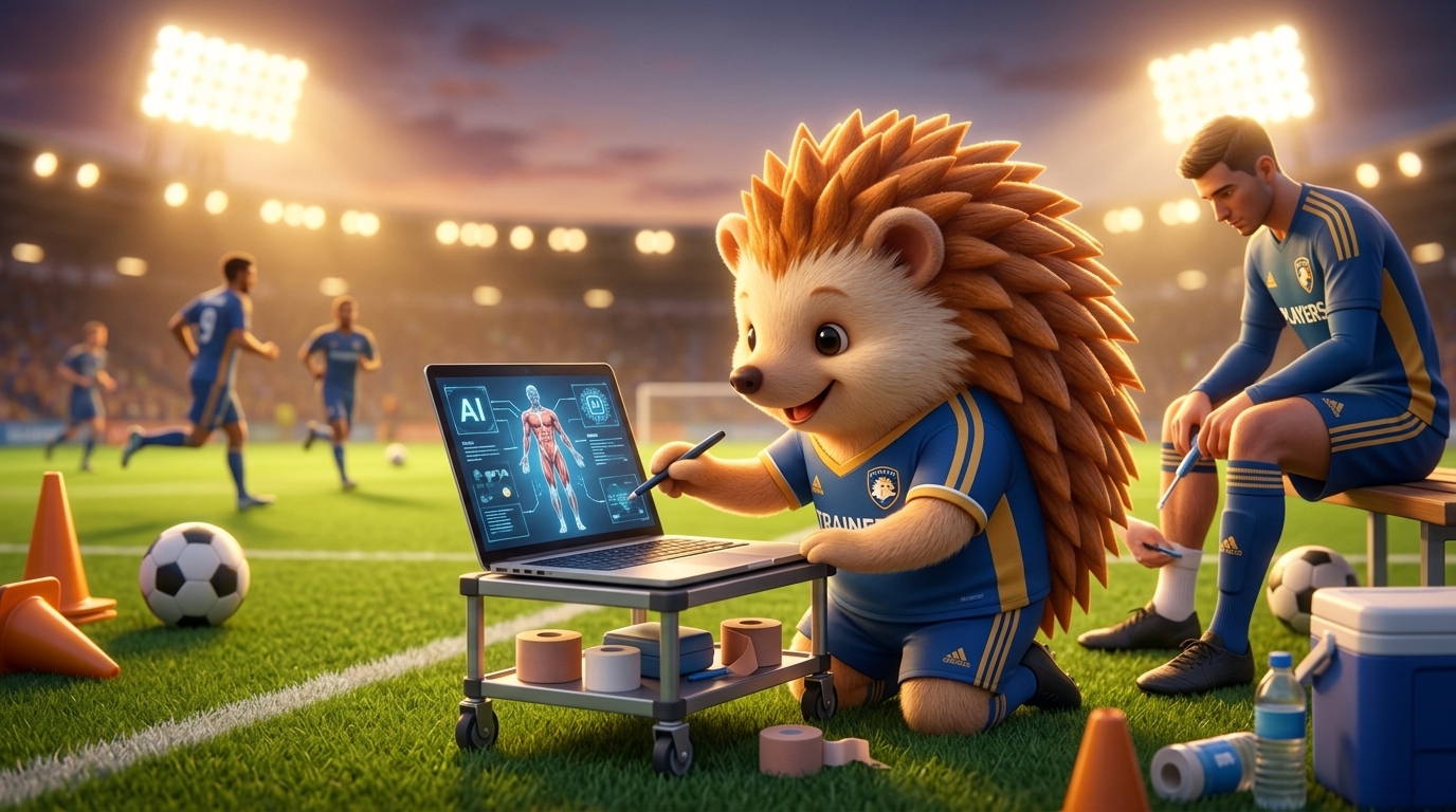 Jリーグトレーナー時代のハリーちゃん