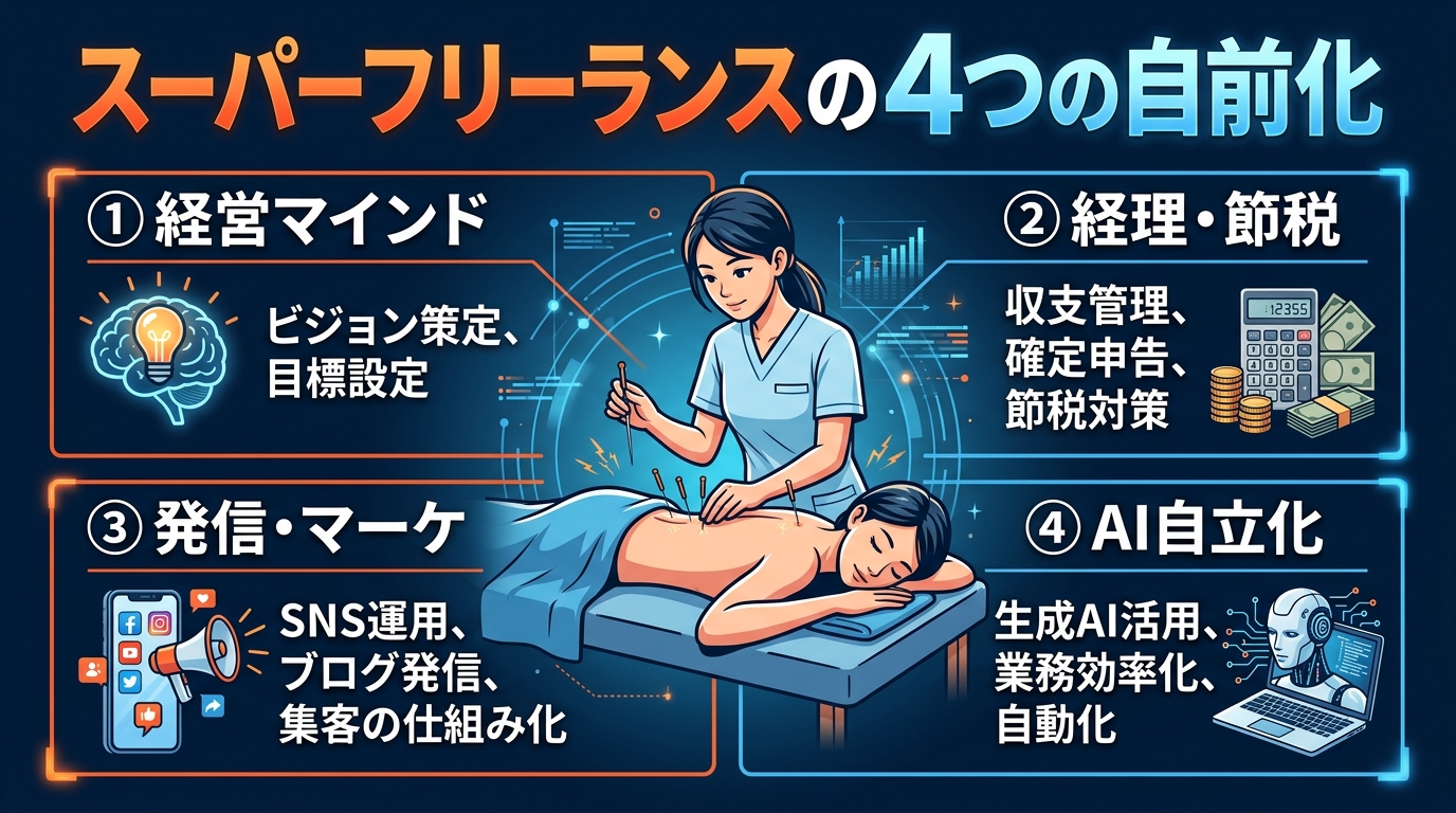 スーパーフリーランス4つの自前化