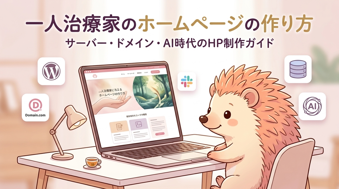 一人治療家のホームページの作り方アイキャッチ