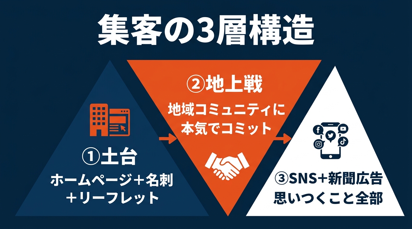 集客の3層構造