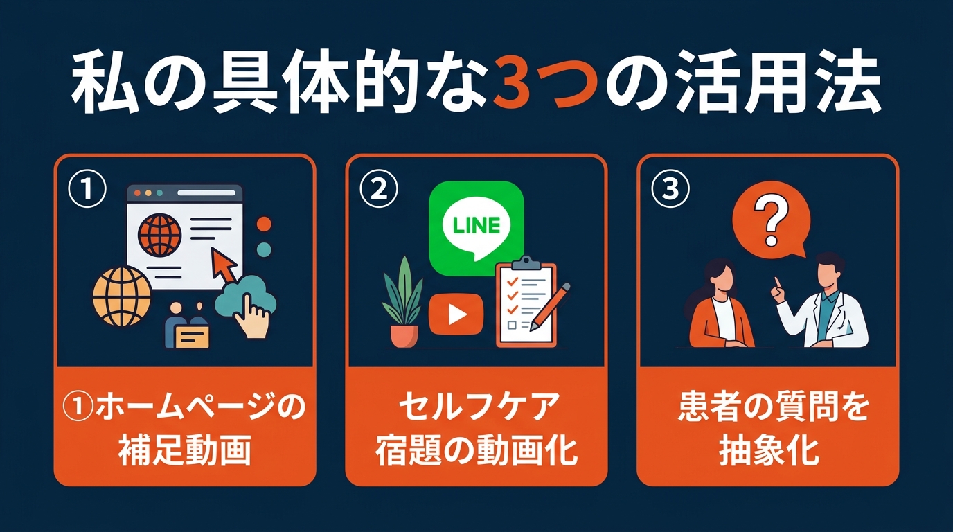 私の具体的な3つの活用法