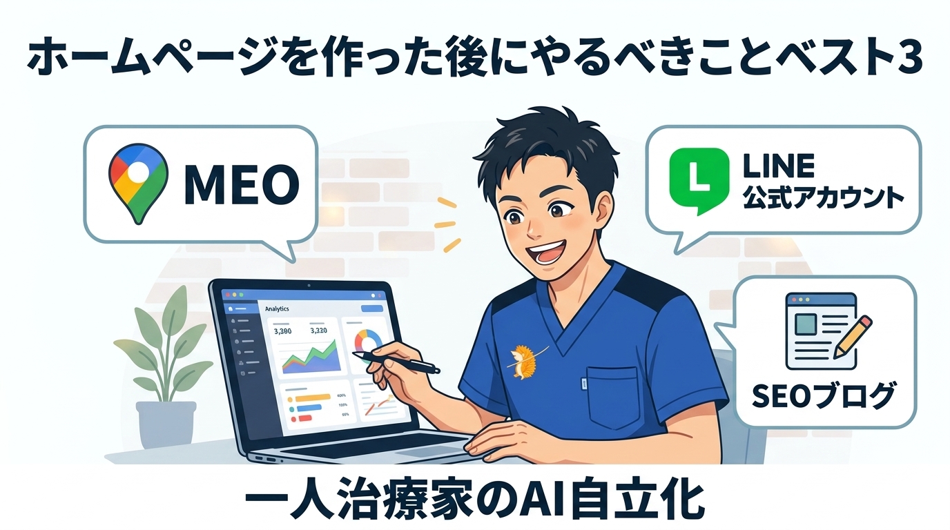 ホームページを作った後にやるべきことベスト3