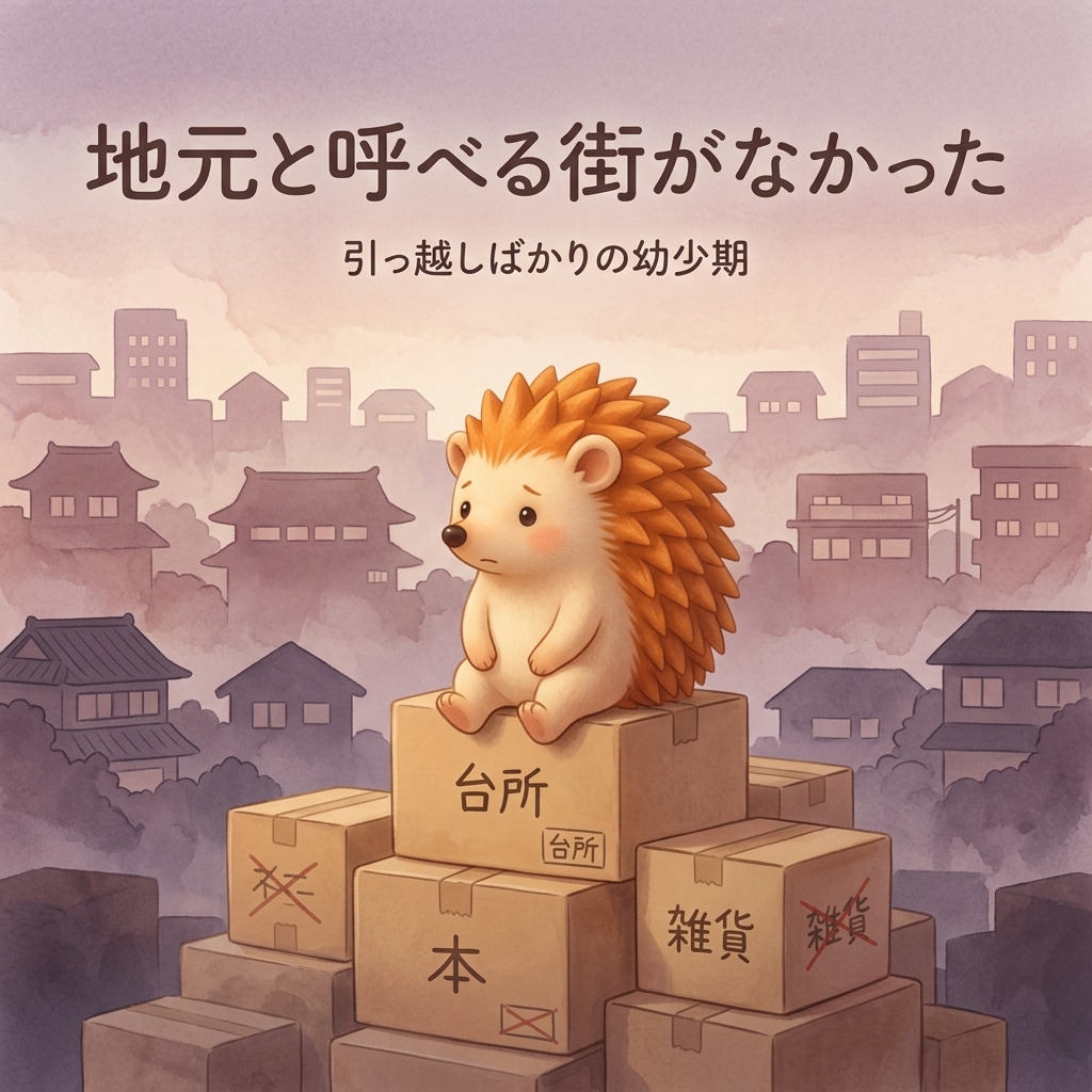 引っ越しばかりで「地元」と呼べる街がなかった