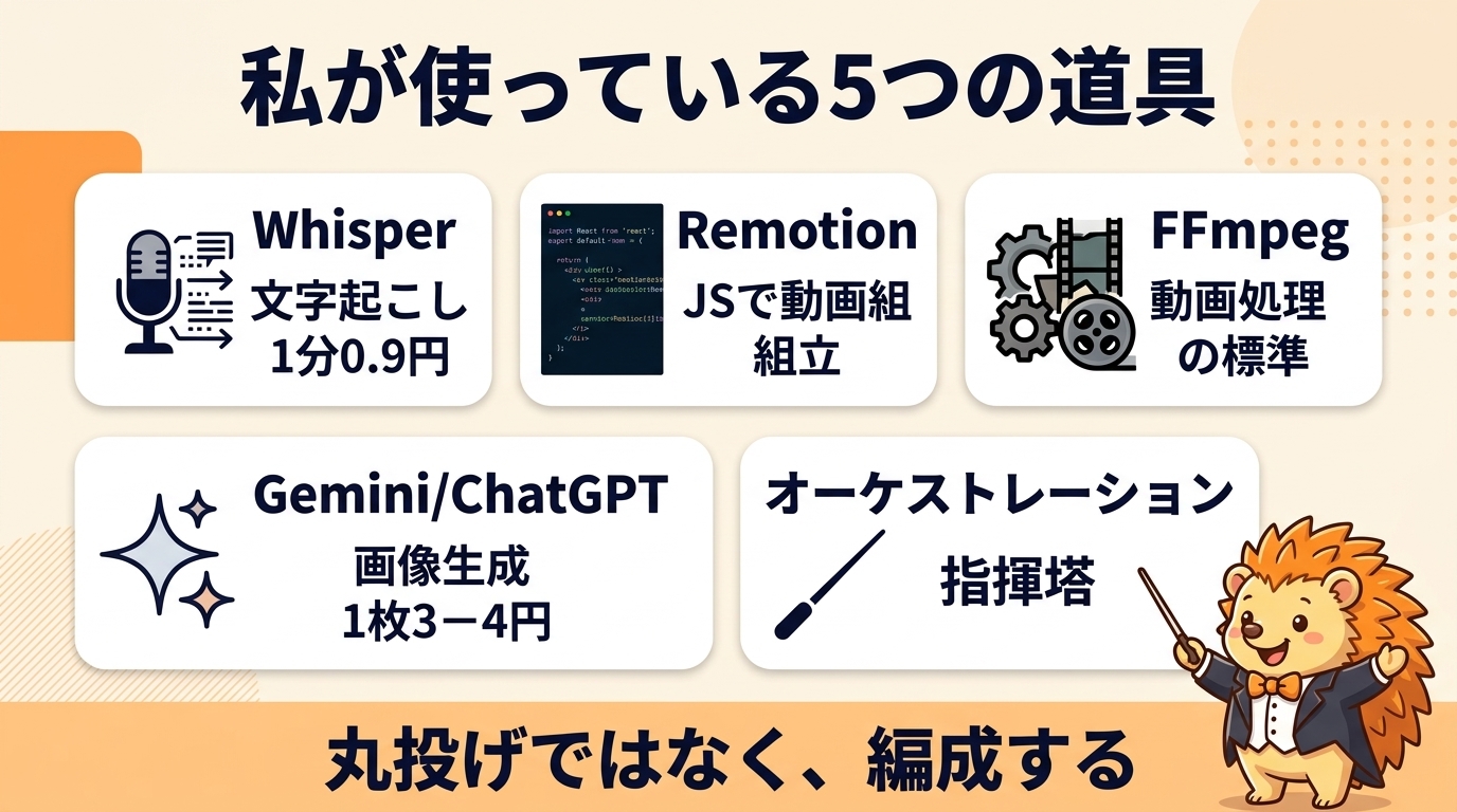 私が使っている5つの道具