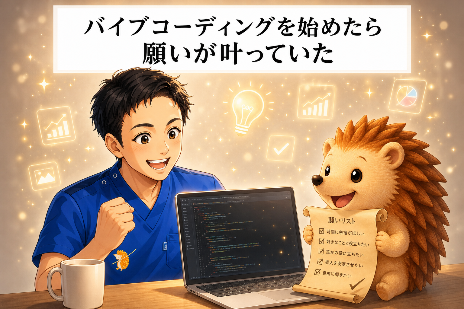 バイブコーディングを始めたら、気がついたら願いが叶っていた話|ひとり治療家のAI自立化