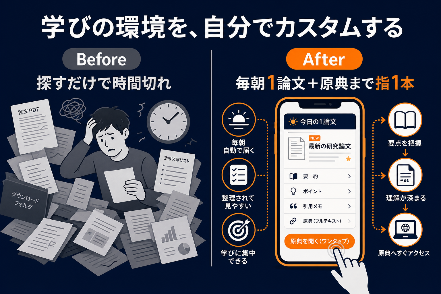 学びの環境を自分でカスタムするBeforeAfter