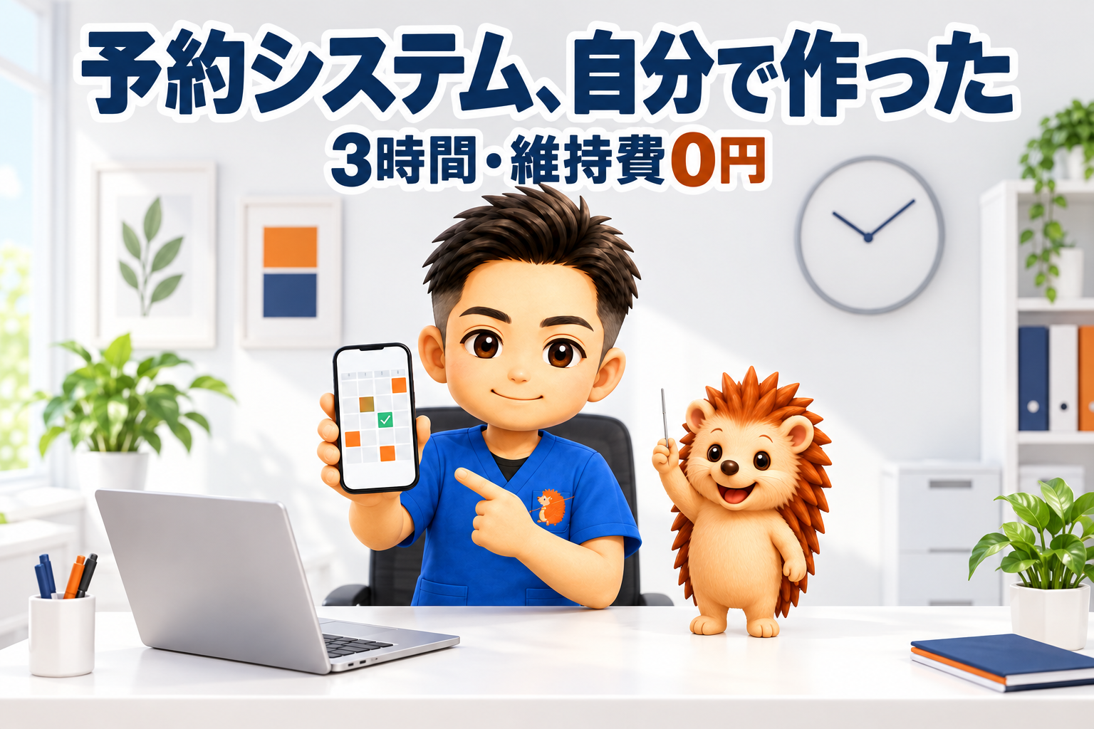 予約システム、自分で作った。3時間・維持費0円