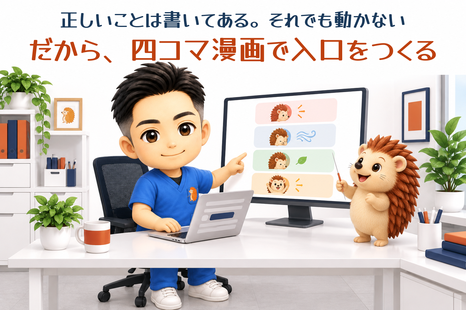 正しいことは書いてある。それでも人が動かないページを、四コマ漫画で磨き直しています